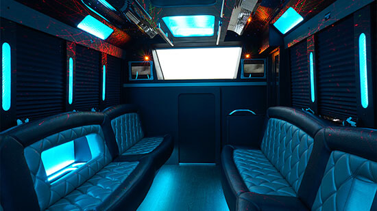 fancy limo bus