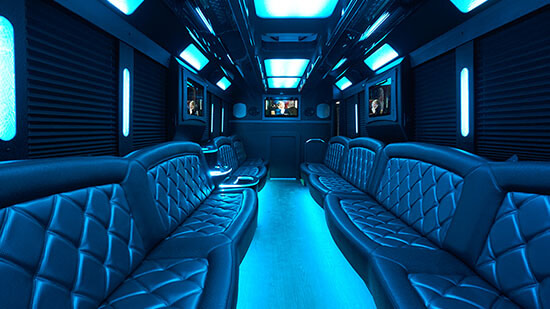 beautiful limo bus